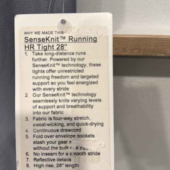 Lululemon SenseKnit Running High-Rise Tight 28" - Picture 6 of 9